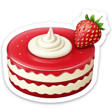 strawberry desserts sticker