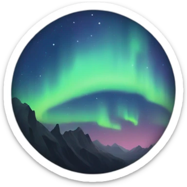 aurora sticker