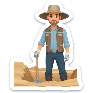 archaelogist sticker