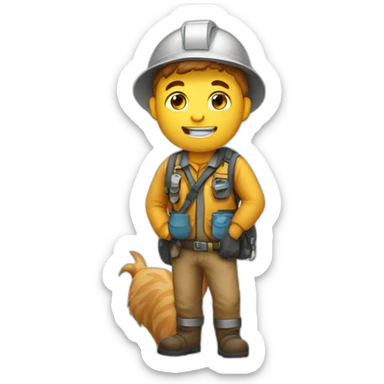 cat geologist sticker