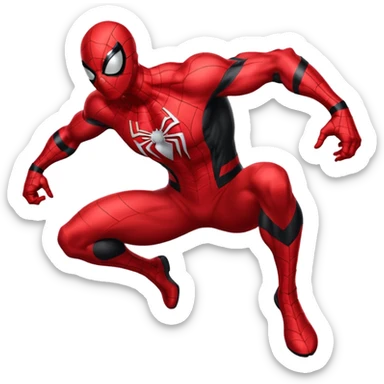 Spiderman Kaine Parker Clone Scarlet Spiderman emoji sticker