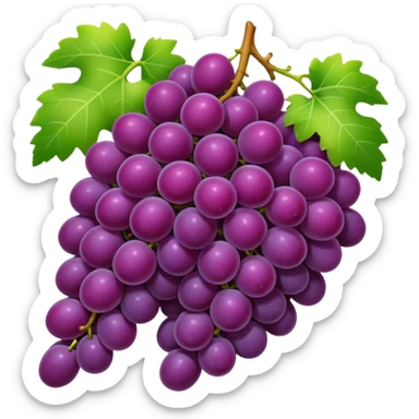 wine grapes sticker