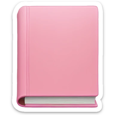 Light pink book sticker