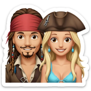 Sex of Jack Sparrow and Britney Spears  sticker