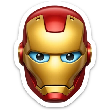 Generate a ironman emoj sticker