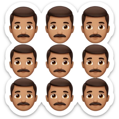 mustache Young boy,Big mustache, different faces.


negative: Dont use same face. sticker