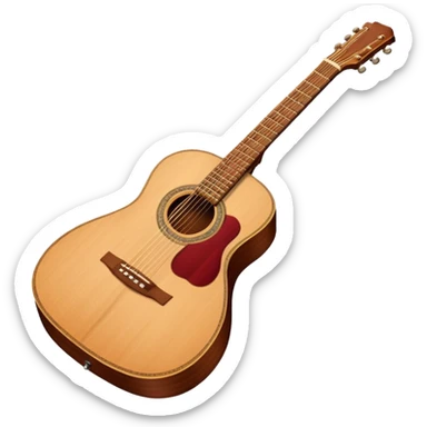 acoustic guitar sticker
