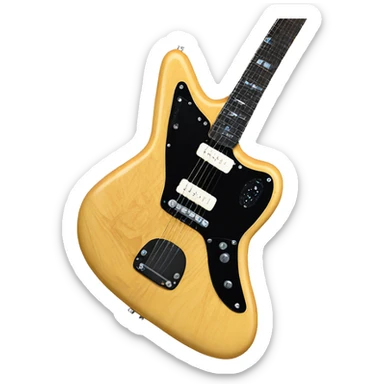 Kurt Cobain Jaguar & American Professional II Jazzmaster crossed forming a cross sticker