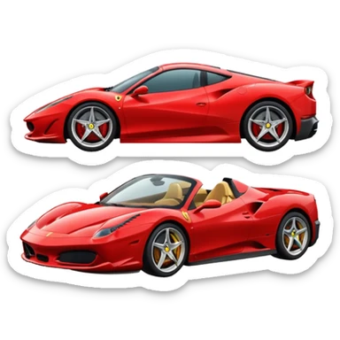 make a emoji of ferrari sticker