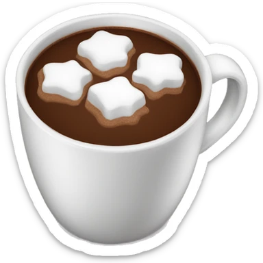 Hot cocoa sticker