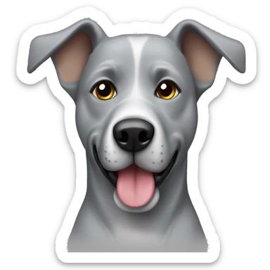 Grey hauter dog sticker