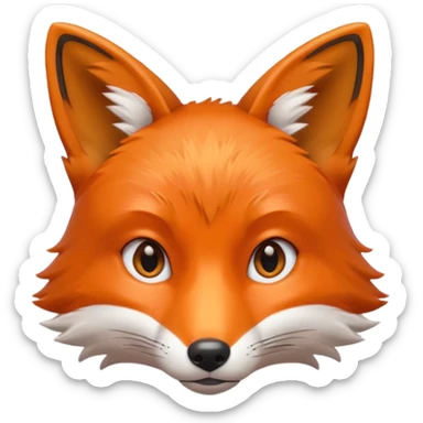 photographer fox sticker