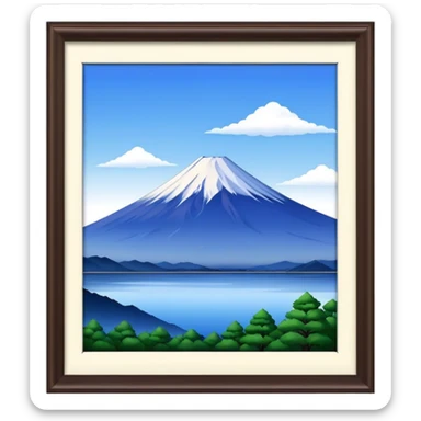 mount fuji sticker