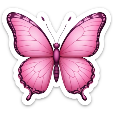 🦋 this emoji in pink sticker
