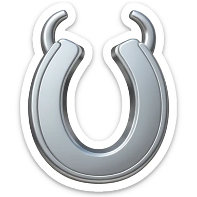 horseshoe magnet sticker