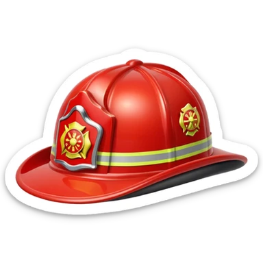 firefighter's hat sticker