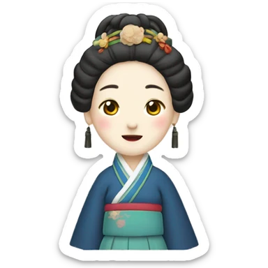 a court lady of the Joseon Dynasty sticker