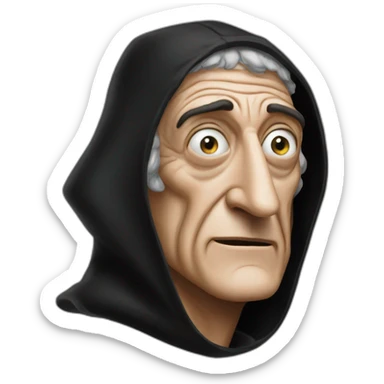 marty feldman with black hood sticker