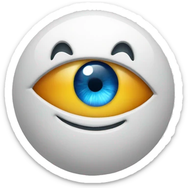 earth with a smile eye with medicine sticker