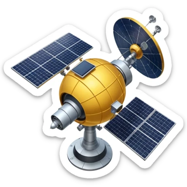 a full view of  Satellite sticker