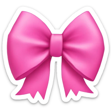 Big pink bow sticker