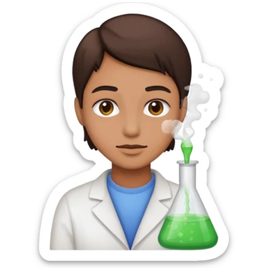 I want icon microscopy mix user sticker