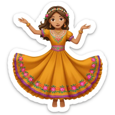 spain girl dance sticker
