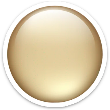 Beige crystal circle sticker