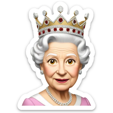Queen Elizabeth sticker