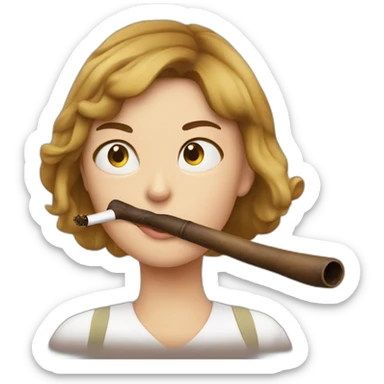 sophie gomy smokes pipe sticker