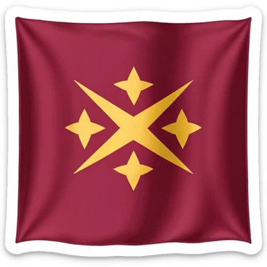 Bandera color vino entero sticker