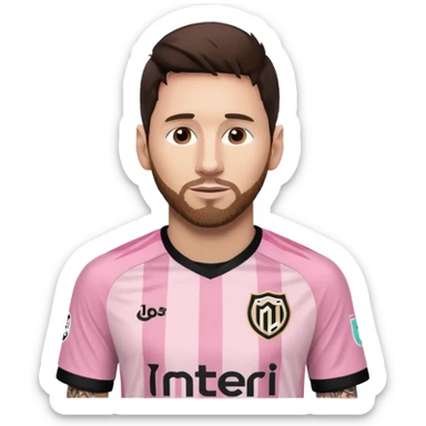 messi inter miami formalı sticker