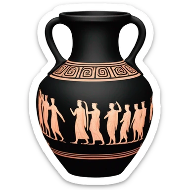greek red-figure vase sticker