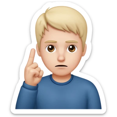 Confused face with the middle finger sticker
