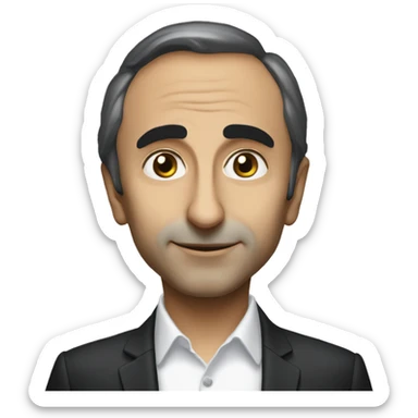 Eric zemmour  en noir sticker