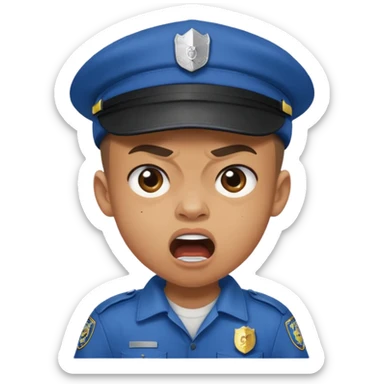 Ragazzo con cappello Nike mulatto che dice col Police in su sticker