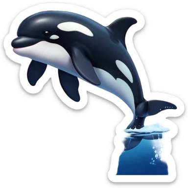 killer whale with Alaskan sunset sticker
