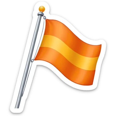 a flag with these colours:                          🧡 sticker