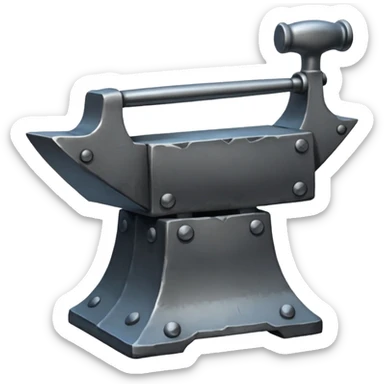 create realistic anvil sticker