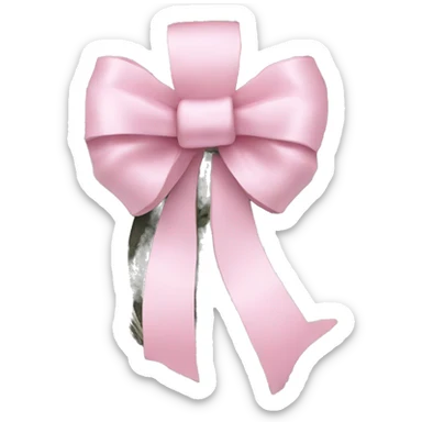 A bunch of dollars, tied with pastel pink bow sticker