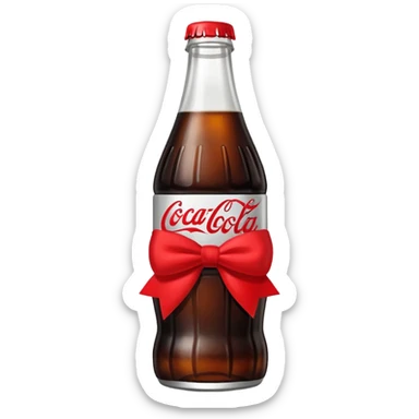 Coca cola Diet coke with small  bow sticker