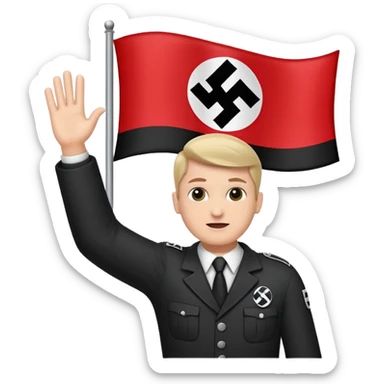 Nazi flag sticker