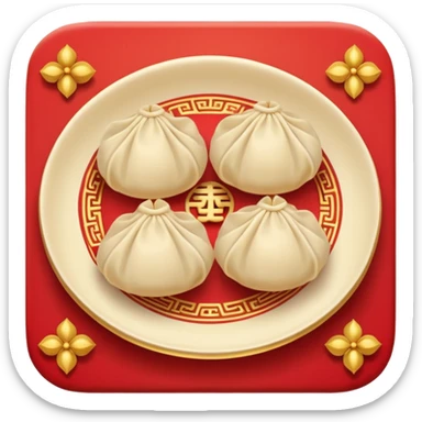 Chinese theme emoji food sticker