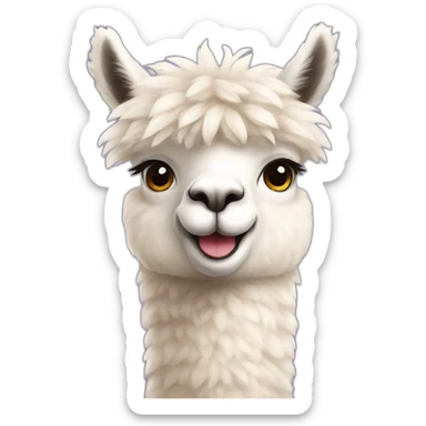 Alpaca cute sticker