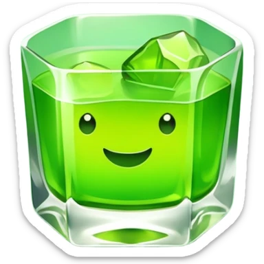 Chartreuse on the rocks sticker