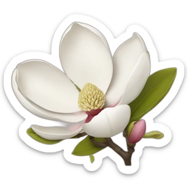 magnolia flower sticker