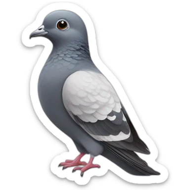 Pigeon bisous fille sticker