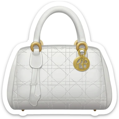 white lady dior bag sticker