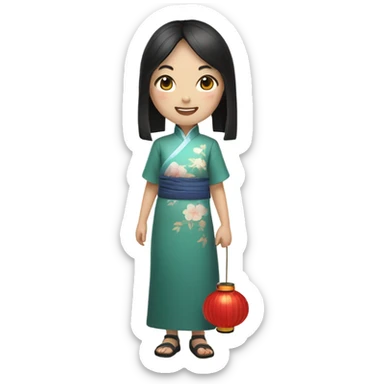 girl chinesse sticker