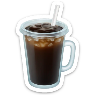 Iced black coffee sticker